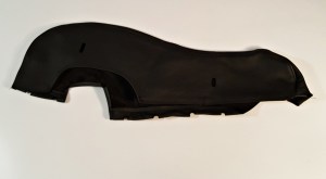 Leather seat bolster left w cutout bottom